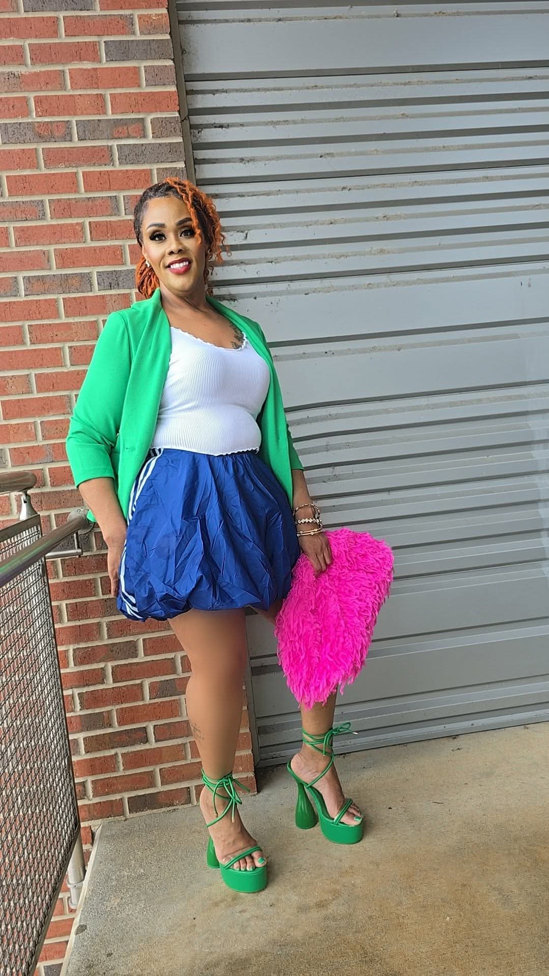 Color Me Bold Bubble Skirt