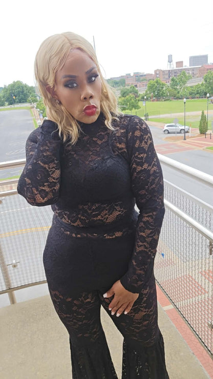 Midnight Muse Lace Set